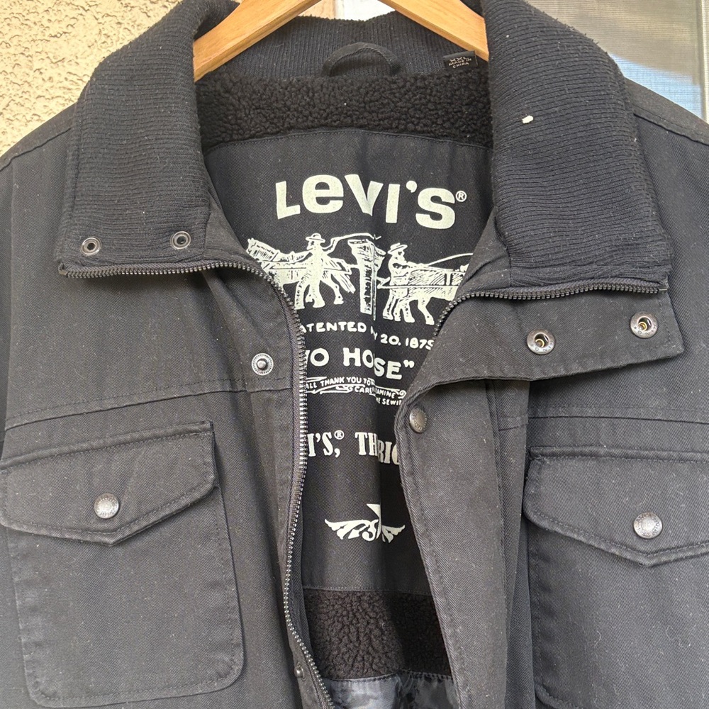 Levi's Black Military Field Jacket